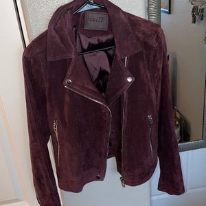 Purple suede jacket